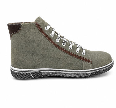 MADDOX Trachten Leder Schuhe Hohe Sneaker "Marinus" | Stein