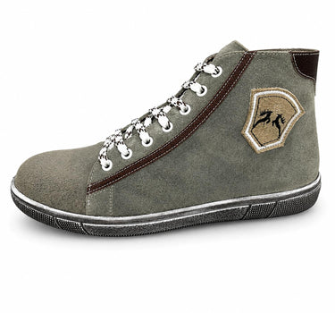 MADDOX Trachten Leder Schuhe Hohe Sneaker "Marinus" | Stein