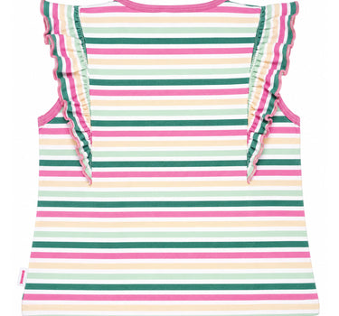 BONDI Mädchen T-Shirt "Happy" 86881 | Mehrfarbig gestreift