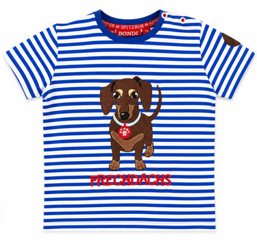 BONDI Jungen T-Shirt "Waldi" 91719 | Blau Weiß Gestreift