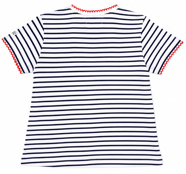 BONDI Baby Kinder T-Shirt "Cherry" 86590  Weiß / Navy - Kurzarmshirt