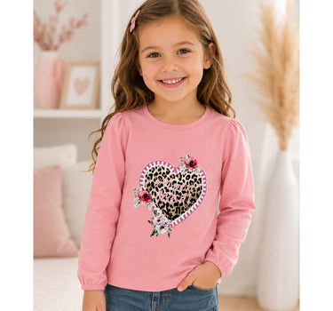 BONDI Mädchen Langarmshirt "Alpenmadl" 26100 | Rose