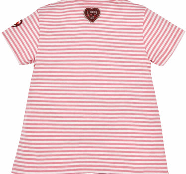BONDI Mädchen T-Shirt "Spatzl" mit Reh 86844 | Rosa Weiß