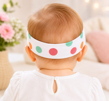 BONDI Stirnband "Froschkönig" 86578 - Weiß | Baby Mädchen Bandana