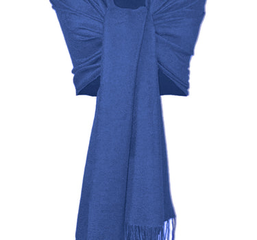 Halstuch aus Viscose - Stola Schal 185 x 70 cm | Jeansblau