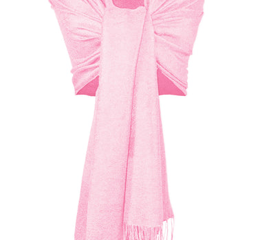 Halstuch aus Viscose - Stola Schal 185 x 70 cm | Rosa