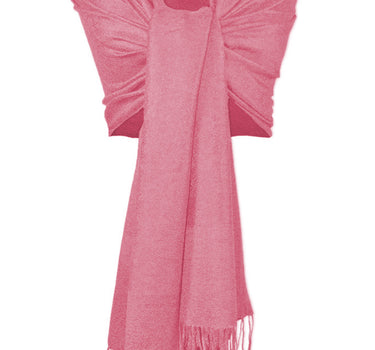 Halstuch aus Viscose - Stola Schal 185 x 70 cm | Rosé