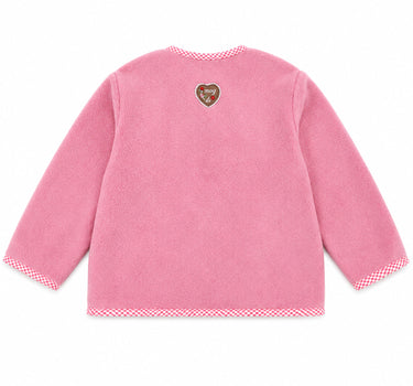 BONDI Baby Mädchen Fleecejacke "Freches Madl" 86851 | Old Rose