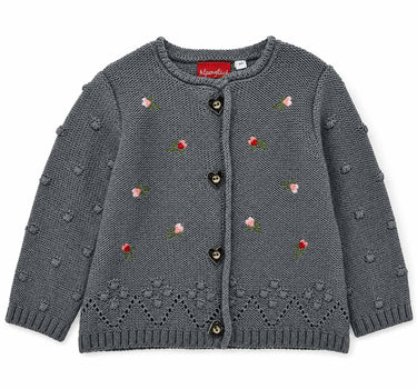 BONDI Baby Mädchen Strickjacke 86993 | Dark Green