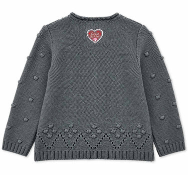 BONDI Baby Mädchen Strickjacke 86993 | Dark Green