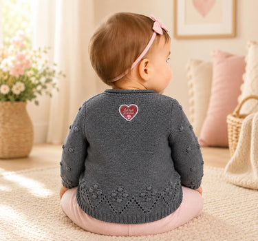 BONDI Baby Mädchen Strickjacke 86993 | Dark Green