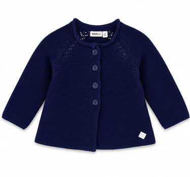 BONDI Baby Mädchen Strickjacke A-Form 86593 | Navy Blau