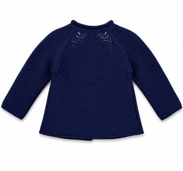 BONDI Baby Mädchen Strickjacke A-Form 86593 | Navy Blau
