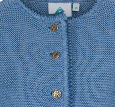 Isar-Trachten Kinder Strickjacke "Amy" 47068 | Jeansblau