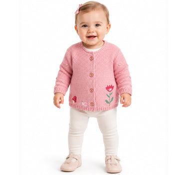BONDI Baby Mädchen Strickjacke "Be nature" 86960 | Candy
