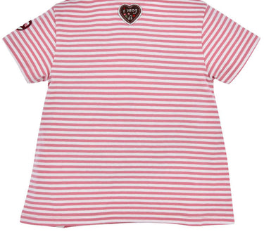 BONDI Mädchen T-Shirt "Spatzl" mit Reh 86844 | Rosa Weiß