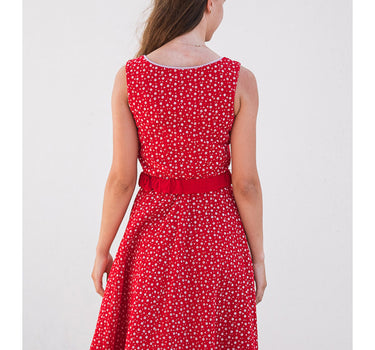 Turi Damen Trachtenkleid "Kati" mit Blümchenmuster | Rot