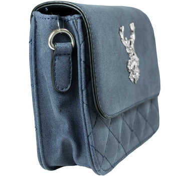 Gesteppte Trachten Handtasche "Anni" mit Hirsch Applikation | Dunkelblau