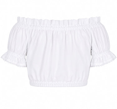 Isar-Trachten Kinder Carmen Dirndlbluse "Alina" 70729 | Weiß