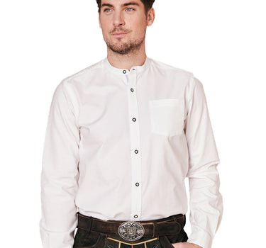 Krüger BUAM Trachtenhemd "Madoc" Slimfit 911667 | Weiß Hellblau