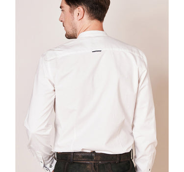 Krüger BUAM Trachtenhemd "Madoc" Slimfit 911667 | Weiß Hellblau