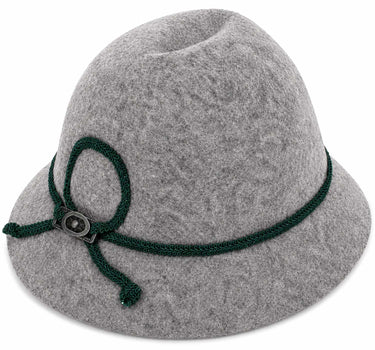 Isar-Trachten Kinder Trachtenhut mit Zierband 60102 | Grau - Lodenhut