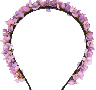 Blumen Haarreif "Elfe" - Schmaler Blütenkranz | Flieder