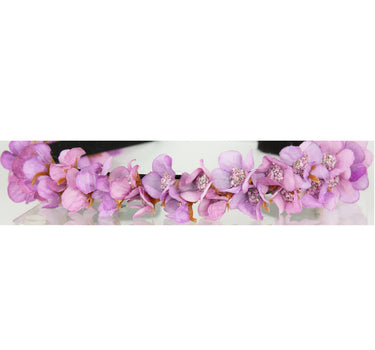 Blumen Haarreif "Elfe" - Schmaler Blütenkranz | Flieder