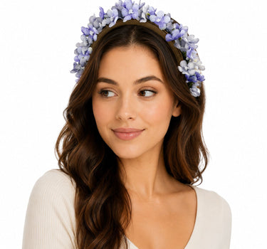 Blumen Haarreif "Marissa" mit zarten Blüten | Flieder