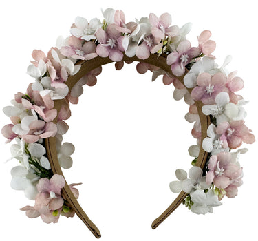 Blumen Haarreif "Marissa" mit zarten Blüten | Rosa