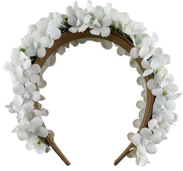 Blumen Haarreif "Marissa" mit zarten Blüten | Weiß