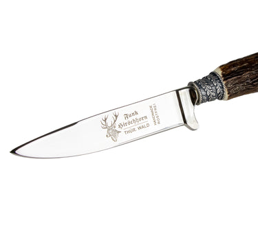 Funk Hirschhorn Trachtenmesser mit Zierkappe | Bayernwappen