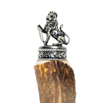 Funk Hirschhorn Trachtenmesser mit Zierfigur | Bayrischer Löwe