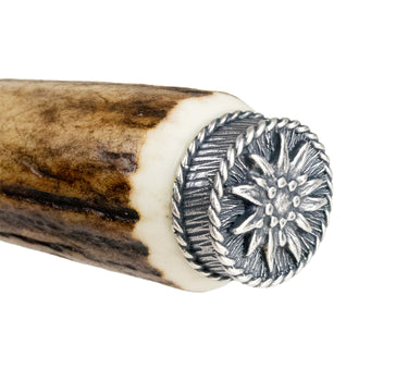 Funk Hirschhorn Trachtenmesser mit Zierkappe | Edelweiß