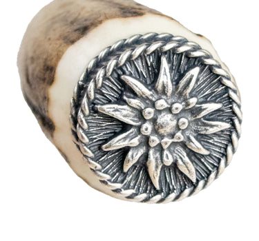 Funk Hirschhorn Trachtenmesser mit Zierkappe | Edelweiß