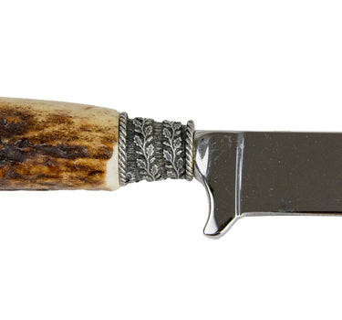 Funk Hirschhorn Trachtenmesser mit Zierkappe | Hubertushirsch