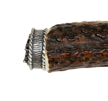 Funk Hirschhorn Trachtenmesser mit Zierkappe | Hubertushirsch