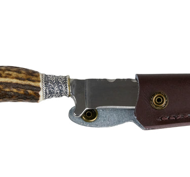 Funk Hirschhorn Trachtenmesser mit Zierkappe | Wildschwein