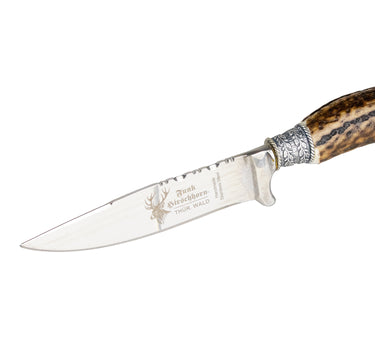 Funk Hirschhorn Trachtenmesser mit Zierkappe | Wildschwein
