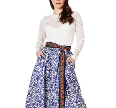 Krüger Collection Damen Trachtenrock "Janita" 264167 | Blau