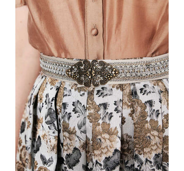 Krüger Collection Damen Trachtenrock "Judy" 266167 | Braun 60cm