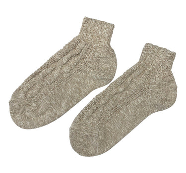 Sneaker Herren Trachten Socken Zopfmuster - Trachtenstrümpfe | Natur