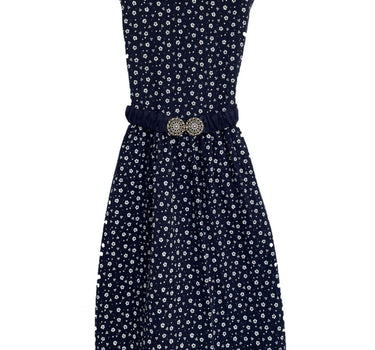 Turi Kinder Trachtenkleid "Kati" mit Blümchenmuster | Blau