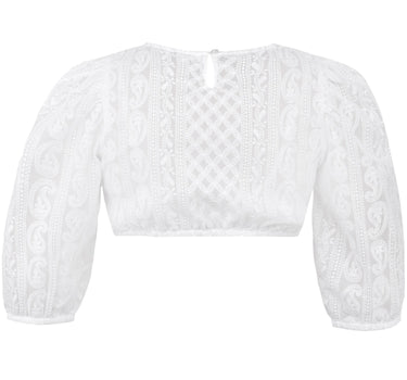 MarJo Dirndlbluse "Vellburg" 3/4 Arm | Weiß