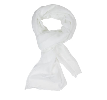 Trachten Halstuch Schal Uni mit Glitter Hirsch | Weiß