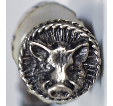 Funk Hirschhorn Flaschenöffner mit Zierkappe | Wildschwein