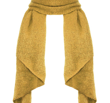 Kuscheliger Winter Schal "Eliana" 250 x 63 cm | Safrangelb
