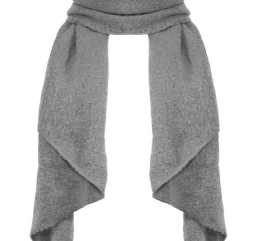 Kuscheliger Winter Schal "Eliana" 250 x 63 cm | Grau