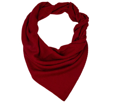 XL Strick Dreieckstuch - Schal  200 x 80 cm | Dunkelrot