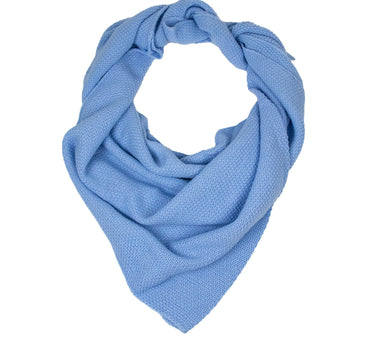 XL Strick Dreieckstuch - Schal  200 x 80 cm | Hellblau